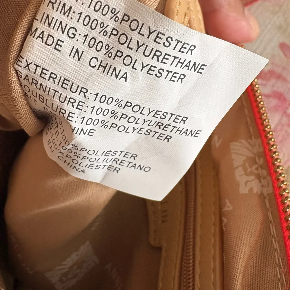 Anne Klein Pink Quilted Crossbody Bag Color Ocean Coral - Picture 9 of 9